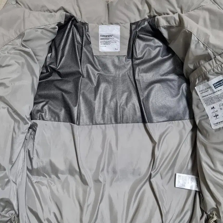 [BUNJANG] Code:Graphy Utility Short Down Padded Jacket - Unisex / (새제품)코드그라피 유틸리티 숏다운패딩. S. 라이트카키-남녀공용