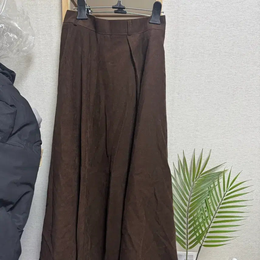 [BUNJANG] Winter Long Skirt / 골덴 브라운 겨울롱스커트