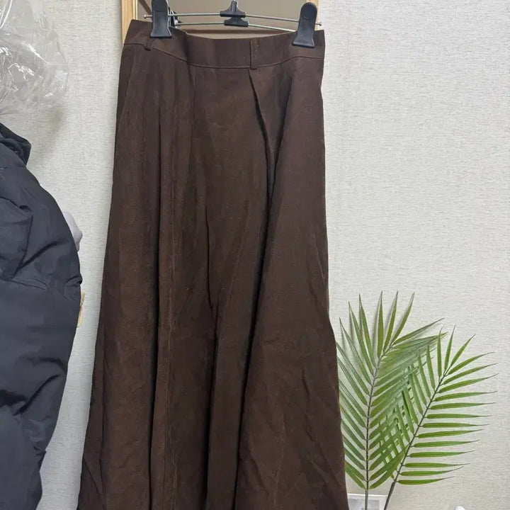 [BUNJANG] Winter Long Skirt / 골덴 브라운 겨울롱스커트