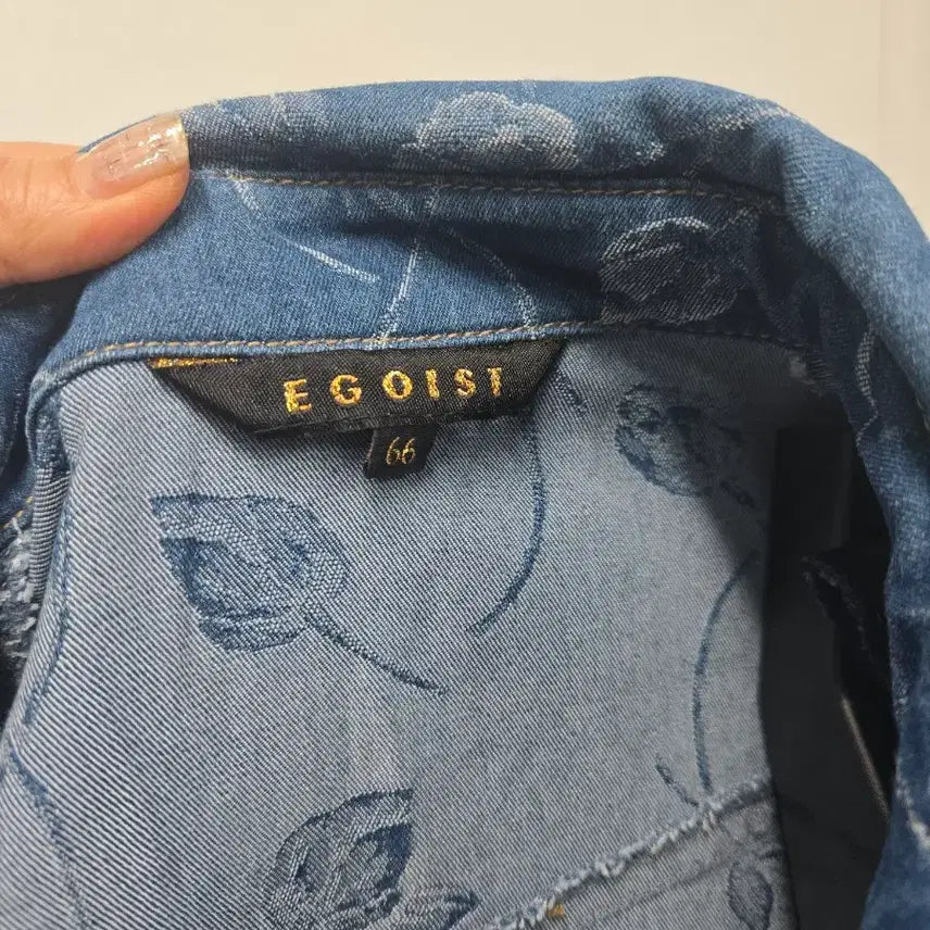 [BUNJANG] Egoist Floral Denim Dress / 에고이스트 꽃무늬 반팔 데님 원피스 66