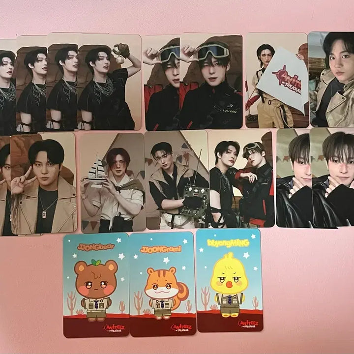 에이티즈 애니티즈 트레저 팝업 포카 일괄