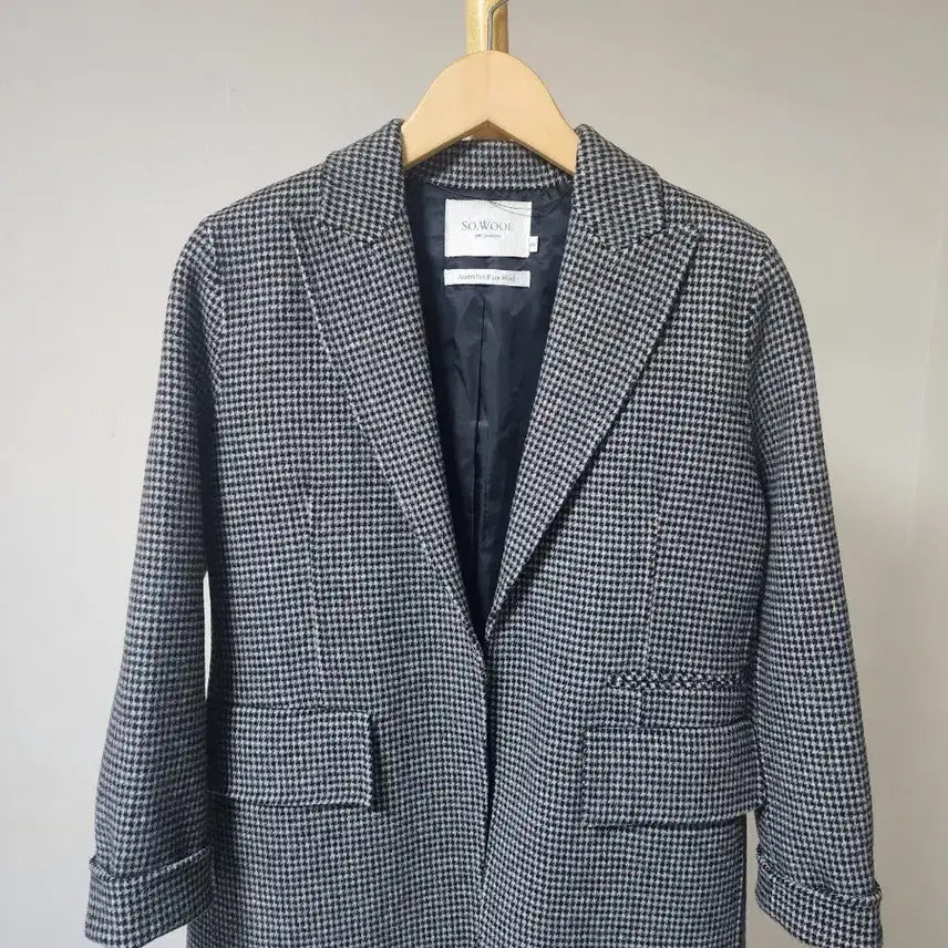[BUNJANG] SO.WOOL Houndstooth Check Jacket / SO.WOOL 하운드투스 체크 자켓(66)