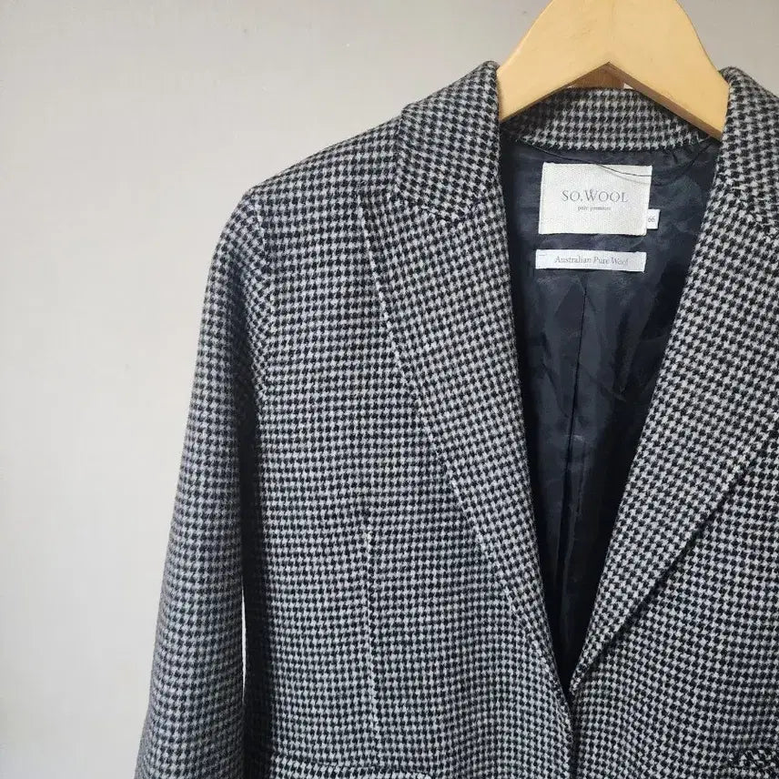 [BUNJANG] SO.WOOL Houndstooth Check Jacket / SO.WOOL 하운드투스 체크 자켓(66)