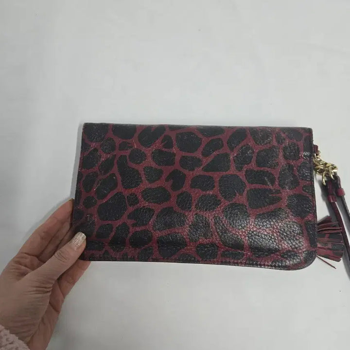 [BUNJANG] Burberry Check Leather Clutch / 버버리 체크 가죽 패턴 클러치 정품