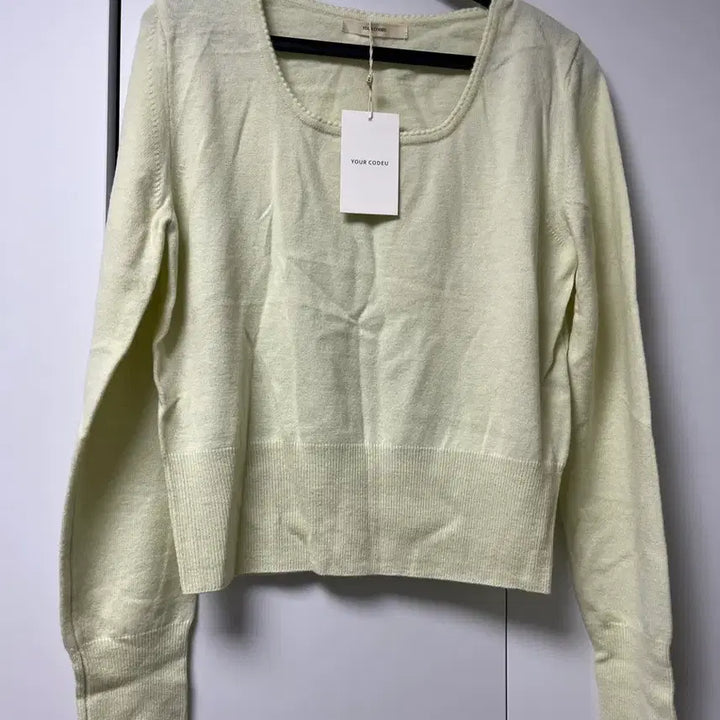 [BUNJANG] CODE:U Fine Knit - Lime / 코드유 파인니트(새상품)-라임색