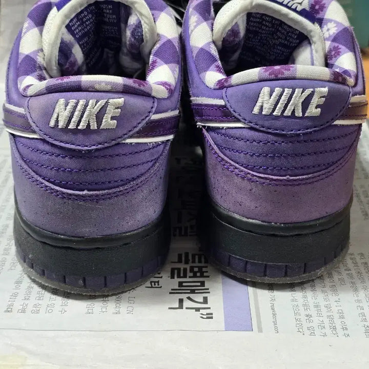 [BUNJANG] Nike SB Dunk Low Concepts Purple Lobster Sneakers / [250] 나이키 SB 덩크 로우 컨셉트 퍼플 랍스터 레귤러 박스