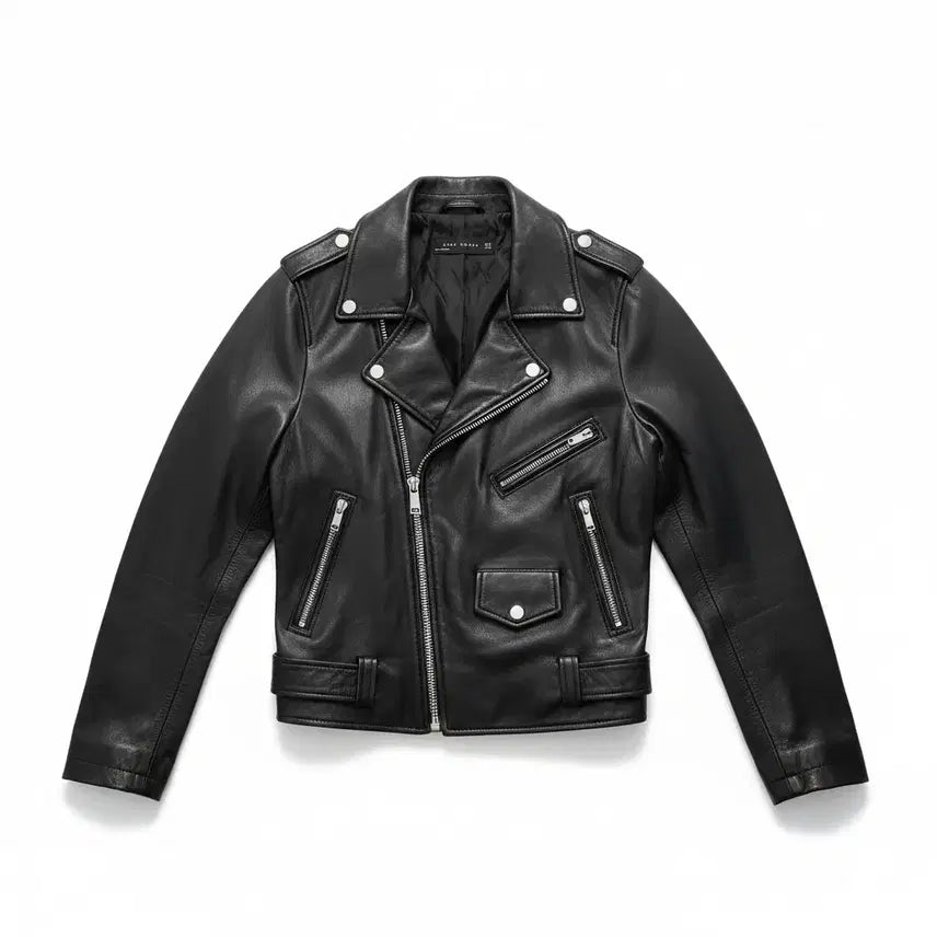 [BUNJANG] Zara Women's Lambskin Leather Rider Jacket / 여성M/ 자라우먼 양가죽 라이더자켓