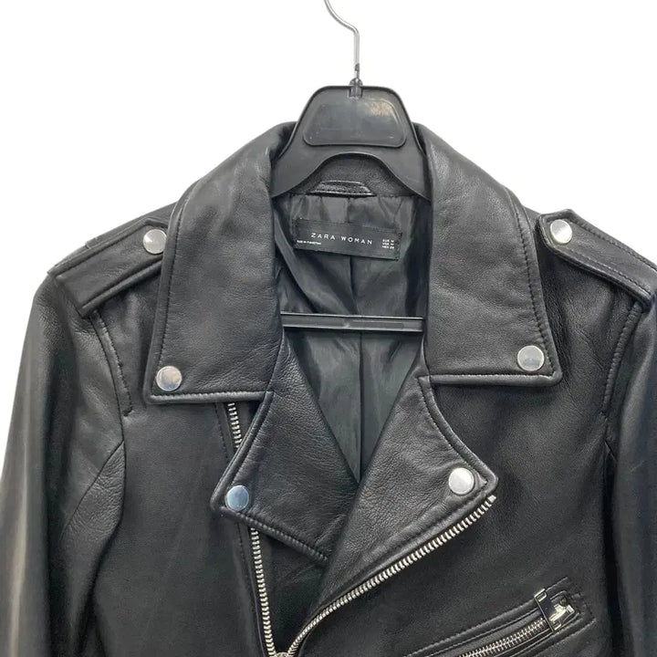 [BUNJANG] Zara Women's Lambskin Leather Rider Jacket / 여성M/ 자라우먼 양가죽 라이더자켓