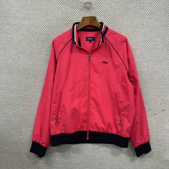[BUNJANG] Asics Embroidered Logo Casual Jersey Zip-up Jacket / 아식스 자수로고 캐주얼 져지 집업 100 M10320