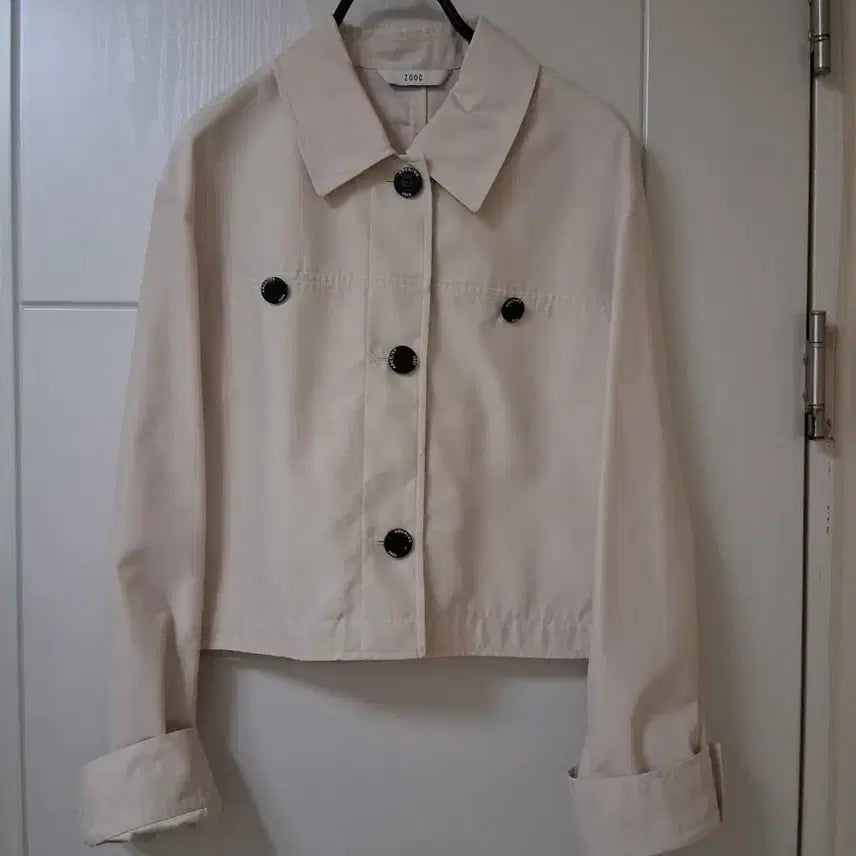 [BUNJANG] ZOOC Ivory Cropped Jacket / ZOOC 자켓 아이보리(프라다소재)
