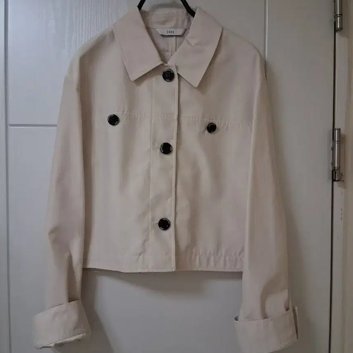 [BUNJANG] ZOOC Ivory Cropped Jacket / ZOOC 자켓 아이보리(프라다소재)