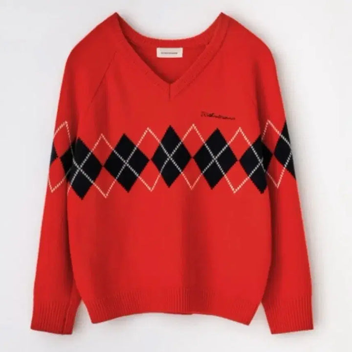 [BUNJANG] WITHOUT SUMMER Carol Argyle Knit / 위드아웃썸머 캐롤 아가일 니트