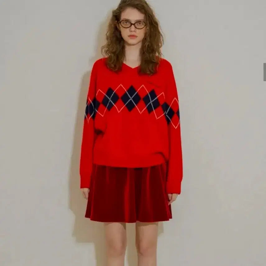 [BUNJANG] WITHOUT SUMMER Carol Argyle Knit / 위드아웃썸머 캐롤 아가일 니트