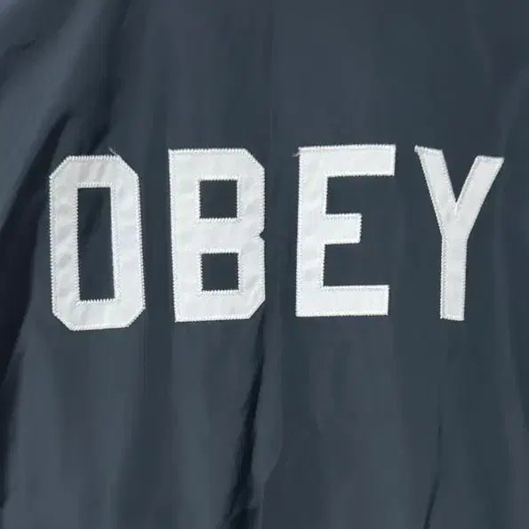 [BUNJANG] OBEY Black Coach Jacket / OBEY 블랙 코치 자켓