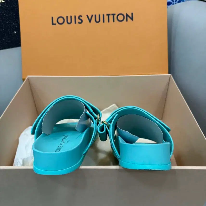 [BUNJANG] Louis Vuitton Spring Dia Flat Mule Sandals 37 / 루이비통 봄 디아 플랫 뮬 샌들 37사이즈