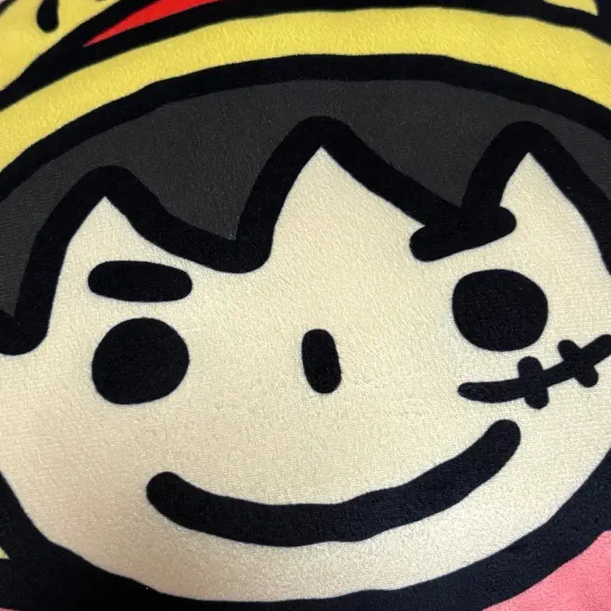 [BUNJANG] One Piece Luffy Face Cushion Doll / 원피스 루피 페이스 얼굴 쿠션 누이 인형