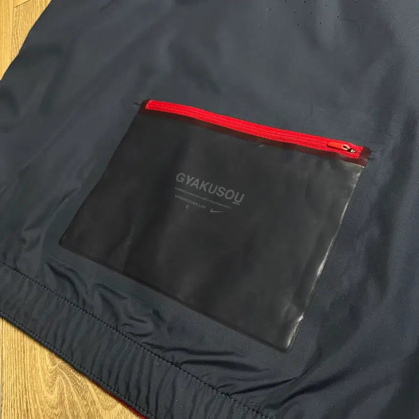 [BUNJANG] Nike Lab Gyakusou Windrunner Jacket (Navy/Red) / 나이키 랩 갸쿠소우 바람막이 네이비/레드 윈드러너