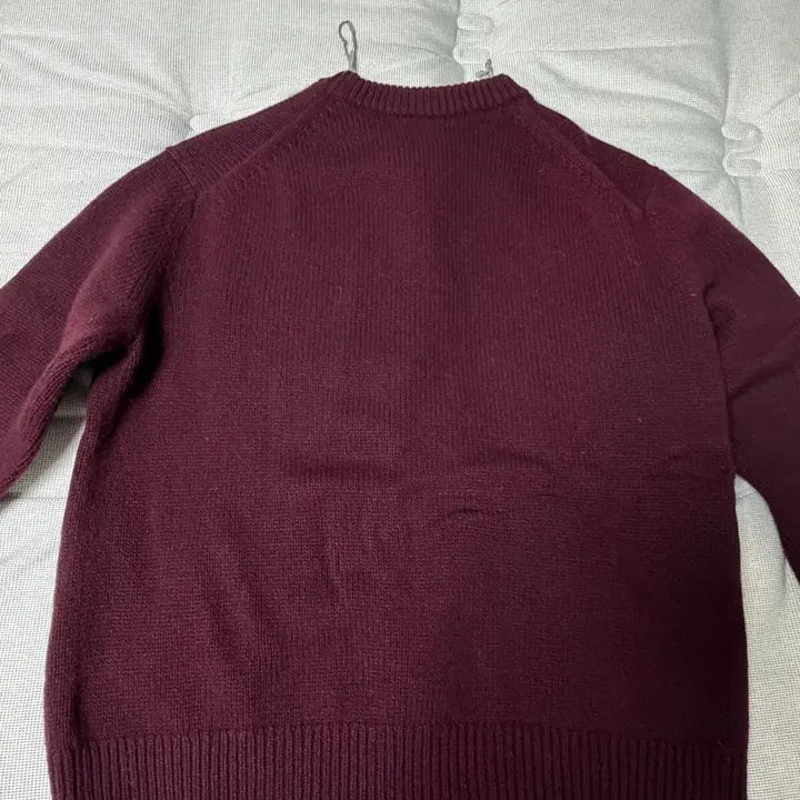 [BUNJANG] L Arket Heavy Knit Wool Sweater Dark Red / (L) 아르켓 헤비 니트 울 스웨터 다크레드