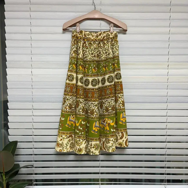 [BUNJANG] JAGANNATH Pattern Long Skirt / JAGANNATH 자간나트 패턴 롱 스커트