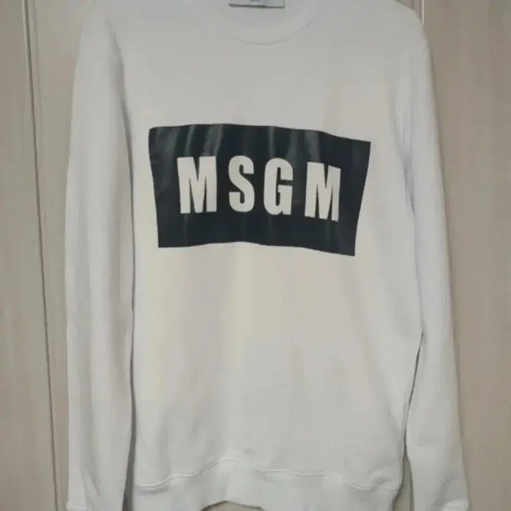 [BUNJANG] MSGM Logo Sweatshirt / MSGM 화이트 로고 맨투맨