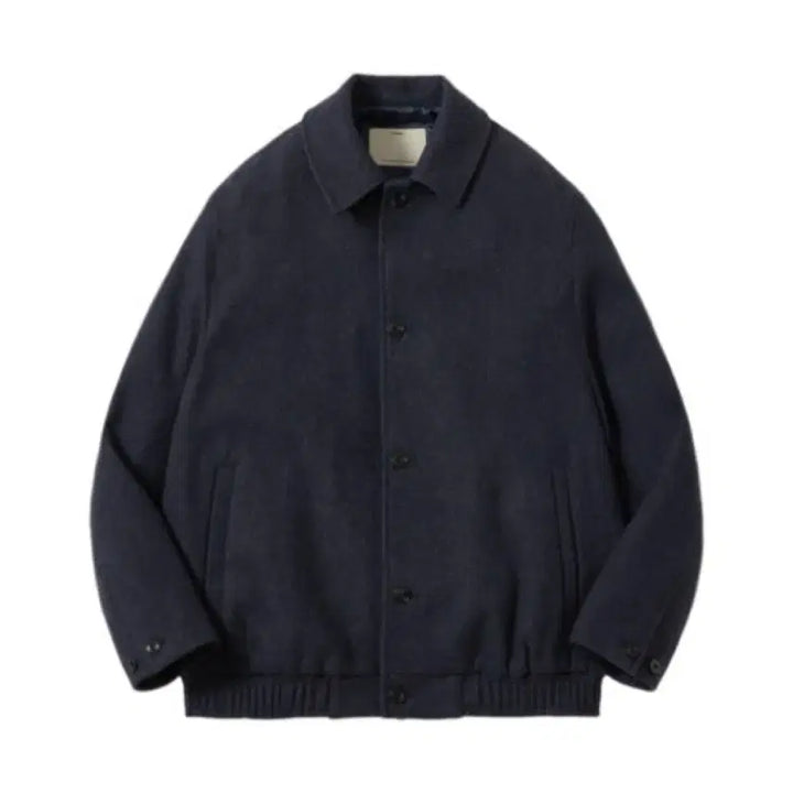[BUNJANG] Melton Wool Blouson (Melange Navy) / [2] 22FW 포터리 멜튼 울 블루종 멜란지 네이비