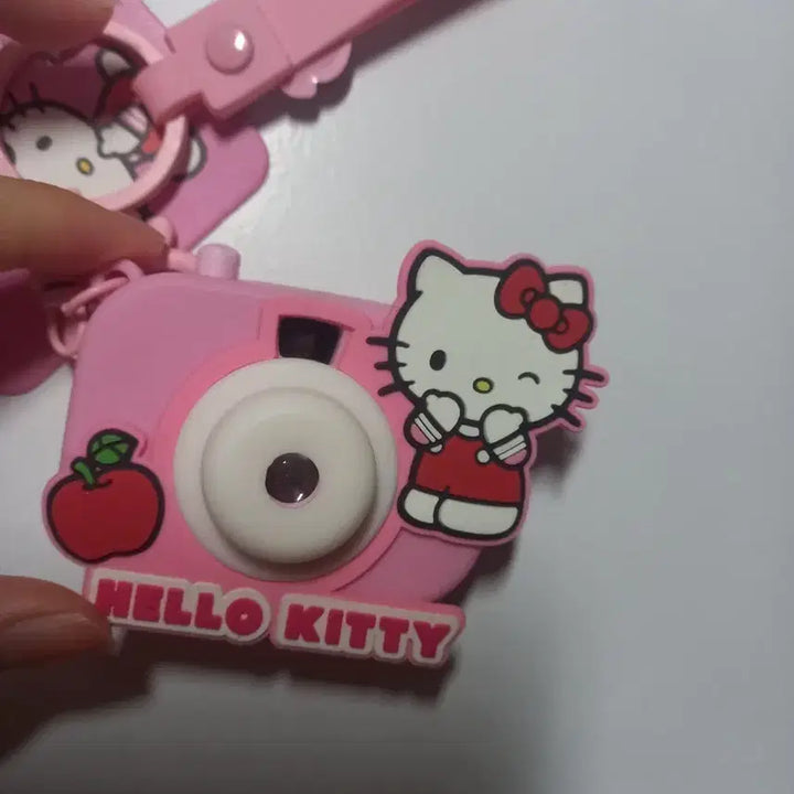 [BUNJANG] Hello Kitty Camera Beam Projector Keyring / 헬로키티 카메라 빔프로젝터 키링 분홍색