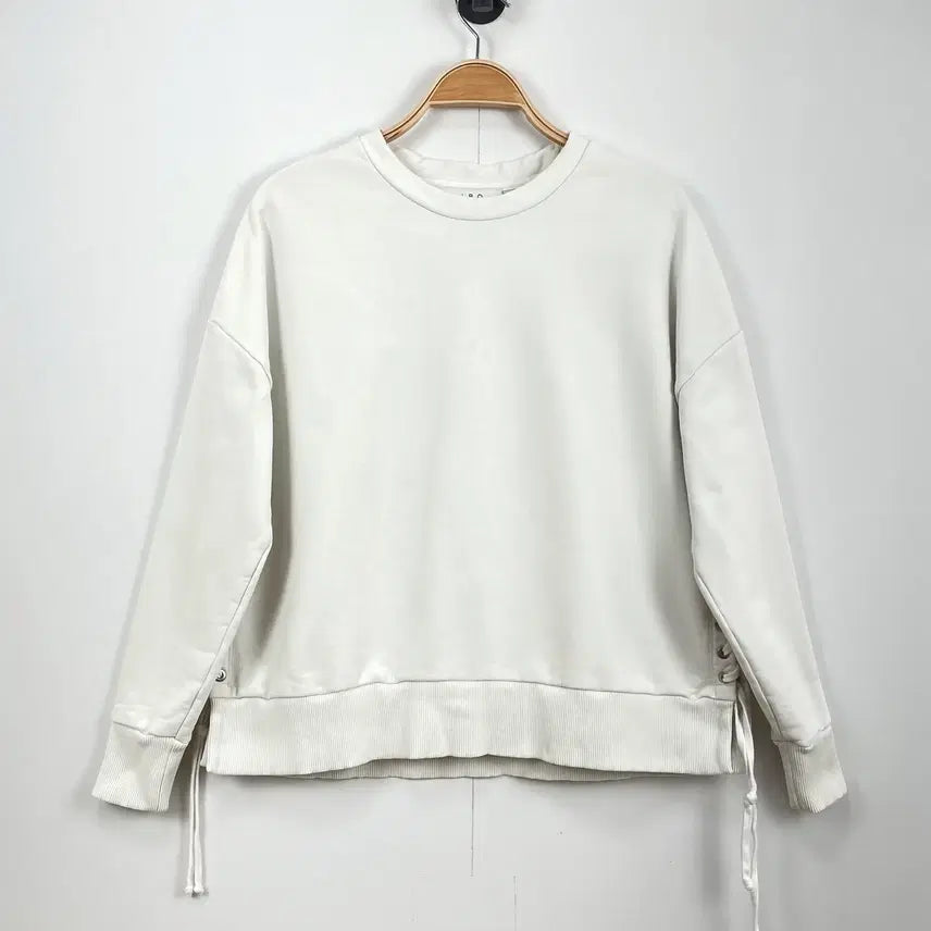 [BUNJANG] IRO Lace-Up Cotton Sweatshirt / 이로[IRO] 사이드 레이스업 코튼 맨투맨 스웨트셔츠