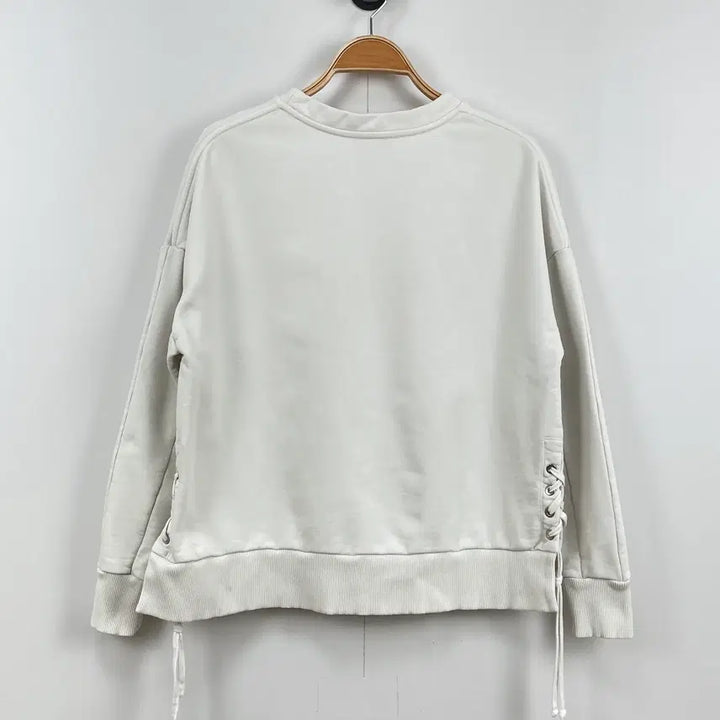 [BUNJANG] IRO Lace-Up Cotton Sweatshirt / 이로[IRO] 사이드 레이스업 코튼 맨투맨 스웨트셔츠