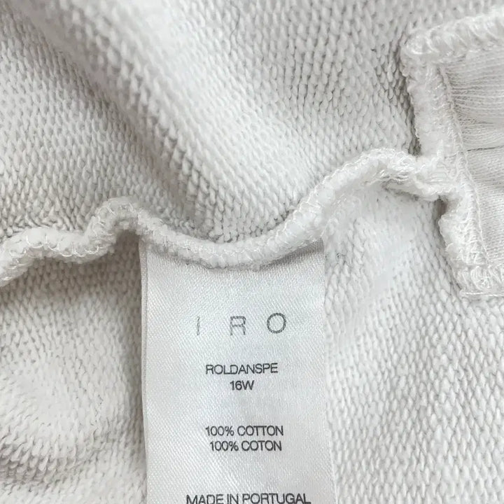 [BUNJANG] IRO Lace-Up Cotton Sweatshirt / 이로[IRO] 사이드 레이스업 코튼 맨투맨 스웨트셔츠