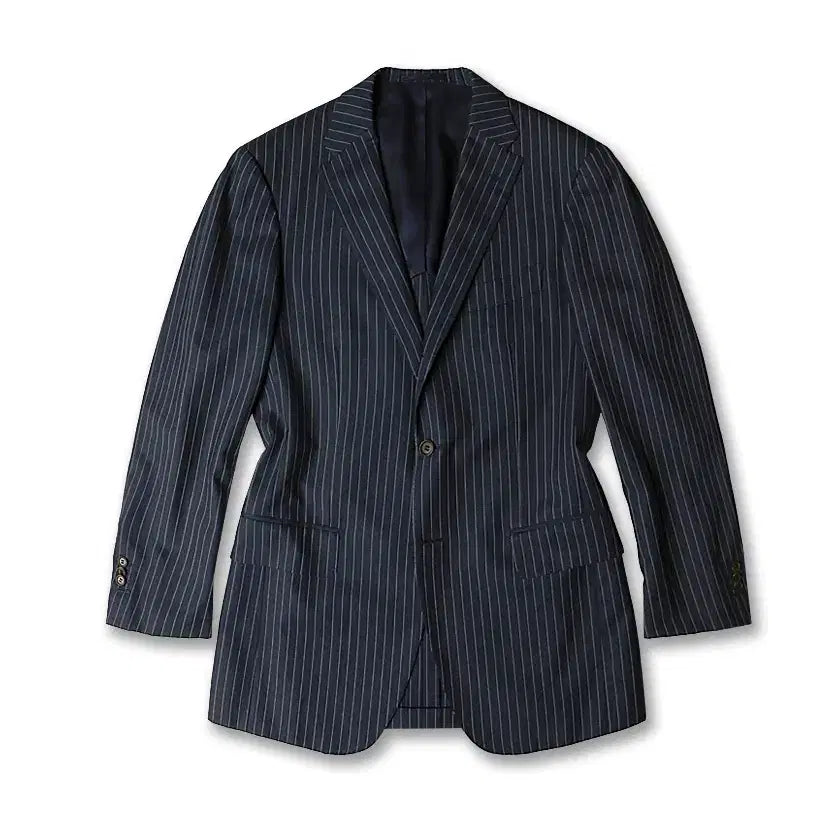 [BUNJANG] Sartoria Ring Navy Striped Blazer Jacket / 링자켓 [Sartoria Ring] 네이비 스트라이프 블레이저 자켓