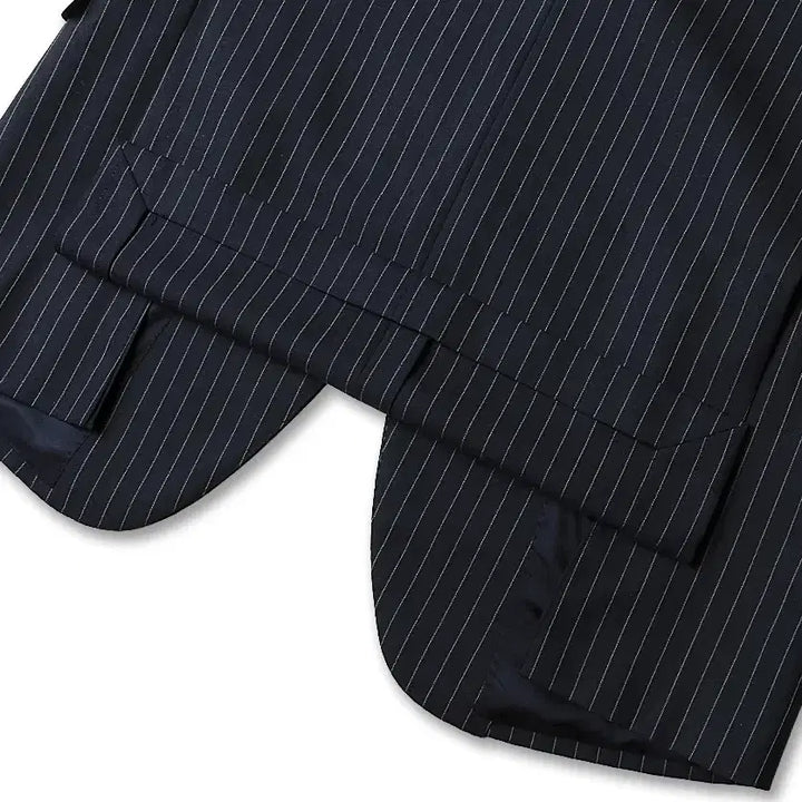 [BUNJANG] Sartoria Ring Navy Striped Blazer Jacket / 링자켓 [Sartoria Ring] 네이비 스트라이프 블레이저 자켓