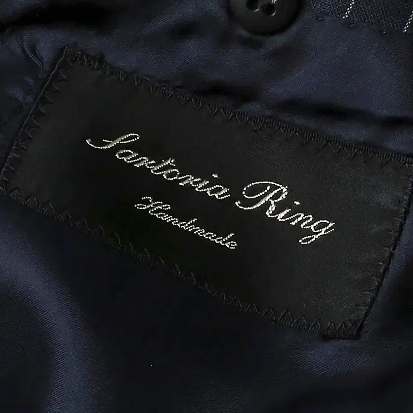 [BUNJANG] Sartoria Ring Navy Striped Blazer Jacket / 링자켓 [Sartoria Ring] 네이비 스트라이프 블레이저 자켓