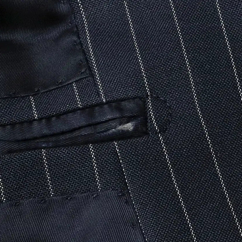 [BUNJANG] Sartoria Ring Navy Striped Blazer Jacket / 링자켓 [Sartoria Ring] 네이비 스트라이프 블레이저 자켓