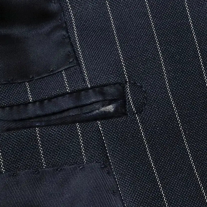 [BUNJANG] Sartoria Ring Navy Striped Blazer Jacket / 링자켓 [Sartoria Ring] 네이비 스트라이프 블레이저 자켓