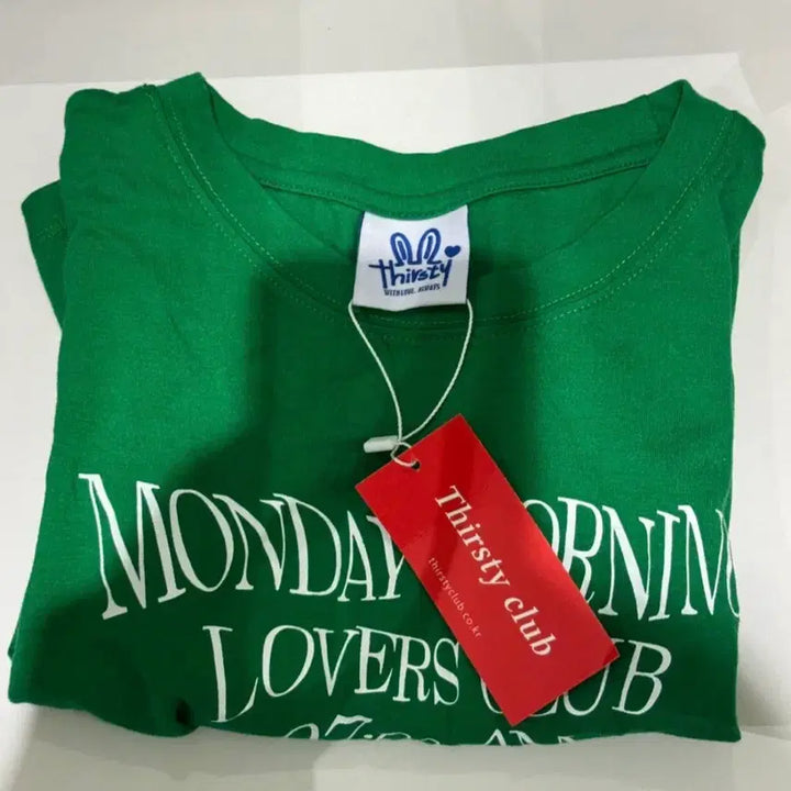 [BUNJANG] Thirsty Club Monday Morning Short Sleeve T-shirt / 썰스티클럽 먼데이 모닝 반팔 티셔츠