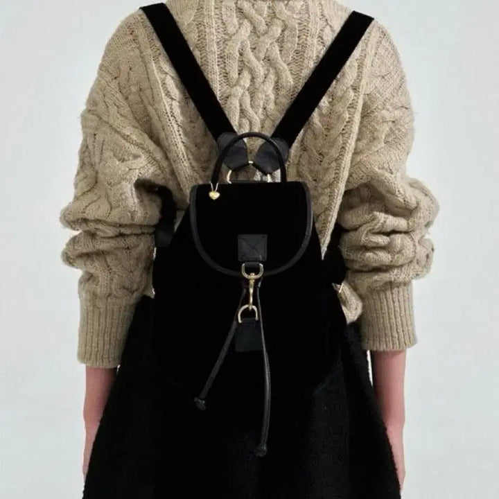 [BUNJANG] Thebarnet Velvet Belbag Backpack / (새상품)더바넷 벨백 백팩