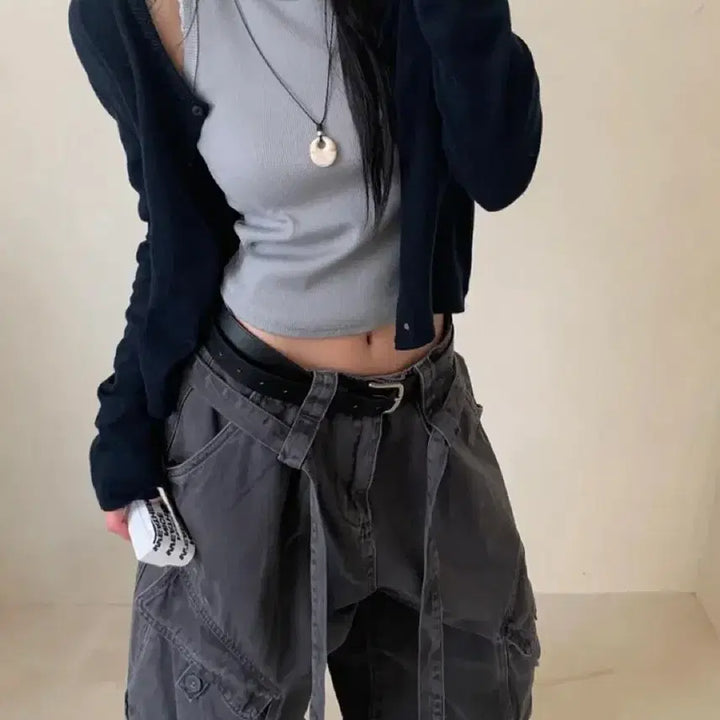 [BUNJANG] Round Cardigan / 워무드마인 비기닝 린넨 니트 라운드 가디건