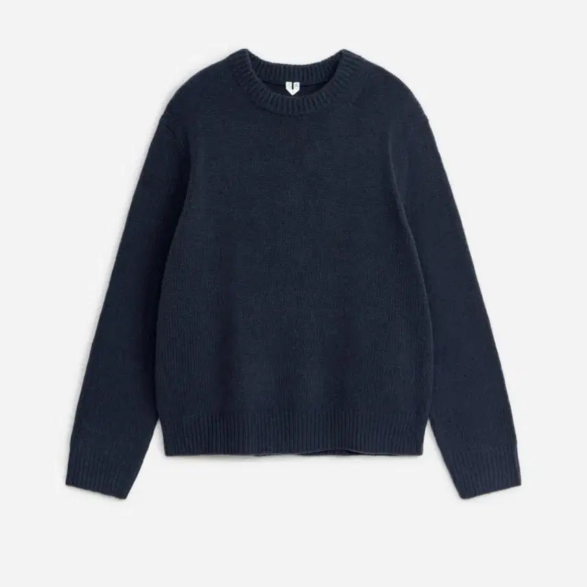 [BUNJANG] Arket Heavy Knit Wool Sweater - Dark Blue - (M) / (M) 아르켓 헤비니트 울 스웨터 다크블루
