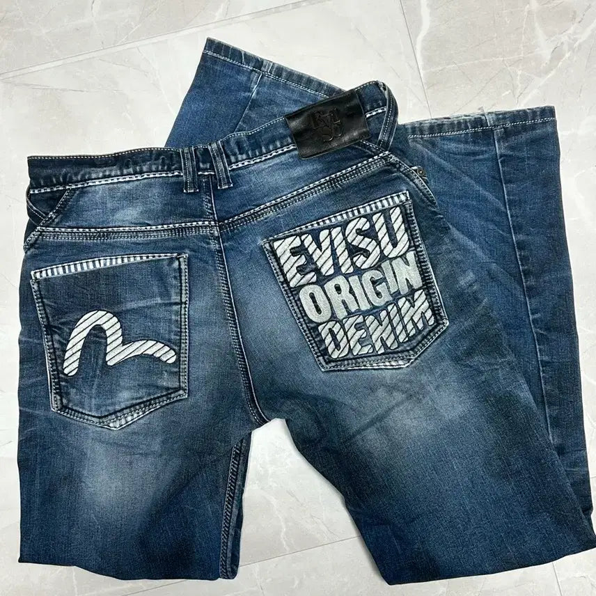 [BUNJANG] EVISU ORIGIN Denim Jeans / 에비수 ORIGIN 데님 청바지 32