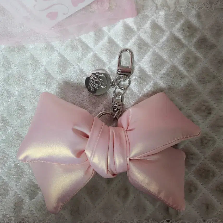 [BUNJANG] Blooming Tail Ballerina Pink Keyring / 블루밍테일 패딩 리본 키링 발레리나 핑크