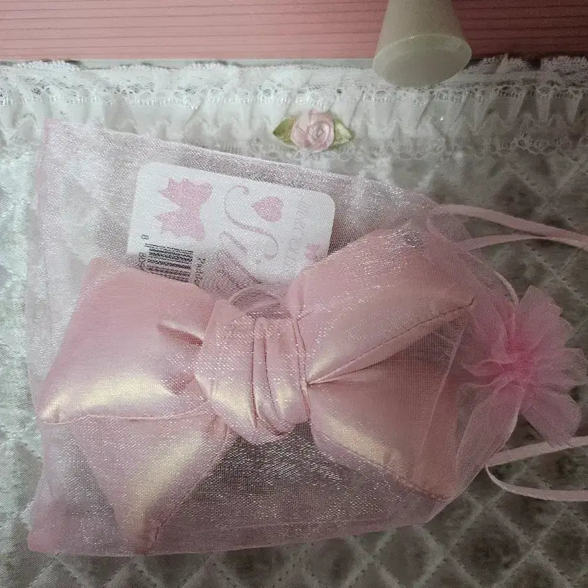 [BUNJANG] Blooming Tail Ballerina Pink Keyring / 블루밍테일 패딩 리본 키링 발레리나 핑크