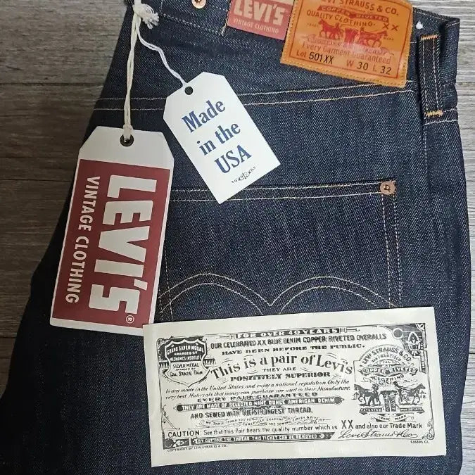 [BUNJANG] Levi's LVC 1922 501 Rigid Jeans / 리바이스 LVC 1922 501 리지드 USA 콘밀 30X32