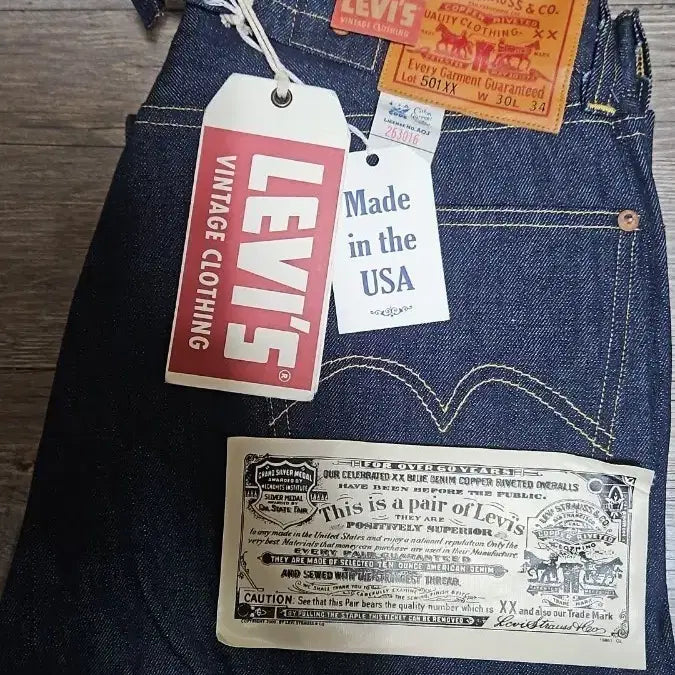 [BUNJANG] Levi's LVC 1933 501 Rigid Jeans / 리바이스 LVC 1933 501 리지드 USA 콘밀 30x34