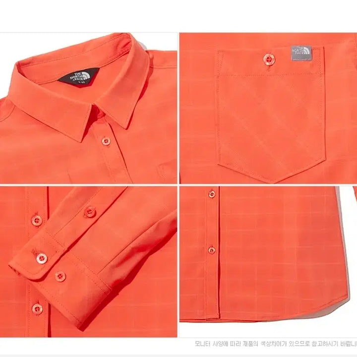 [BUNJANG] The North Face Women's Minus Tech Coral Check Long-Sleeve Shirt / [S(85)] 노스페이스 여성 마이너스 테크 코랄 체크 긴팔 셔츠