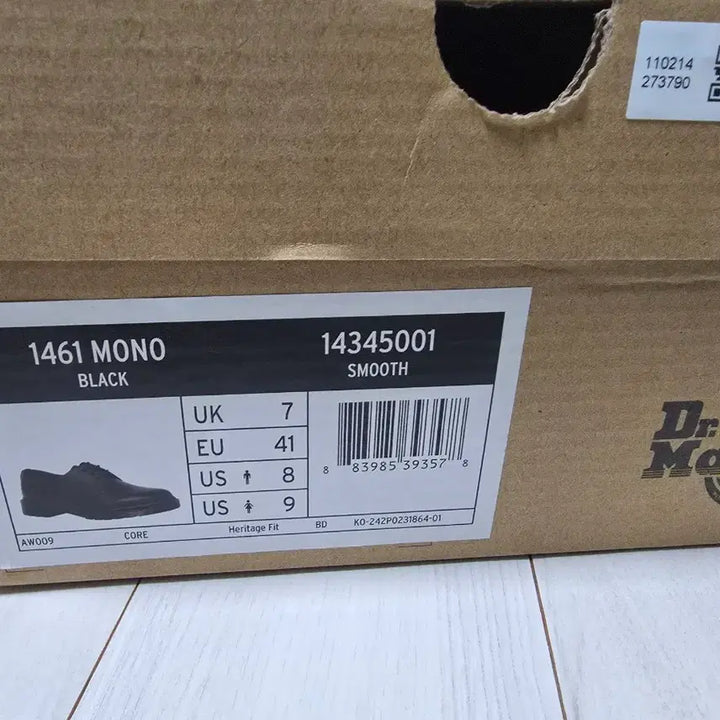[BUNJANG] Dr. Martens 1461 Mono Black Shoes / 닥터마틴 1461 모노블랙