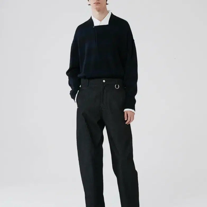 [BUNJANG] Object Matters Black Denim Carrot Fit Jeans / 오브젝트메터스 흑청 데님 캐롯핏 L