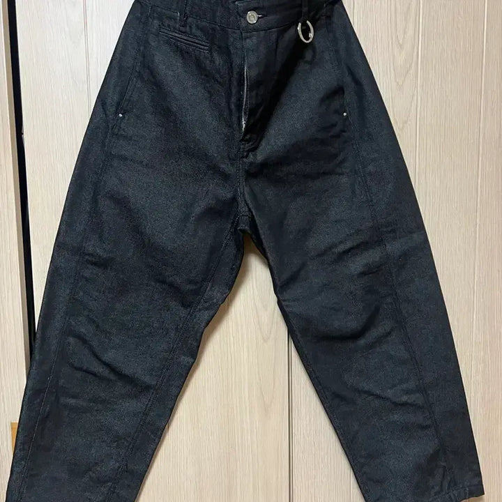 [BUNJANG] Object Matters Black Denim Carrot Fit Jeans / 오브젝트메터스 흑청 데님 캐롯핏 L