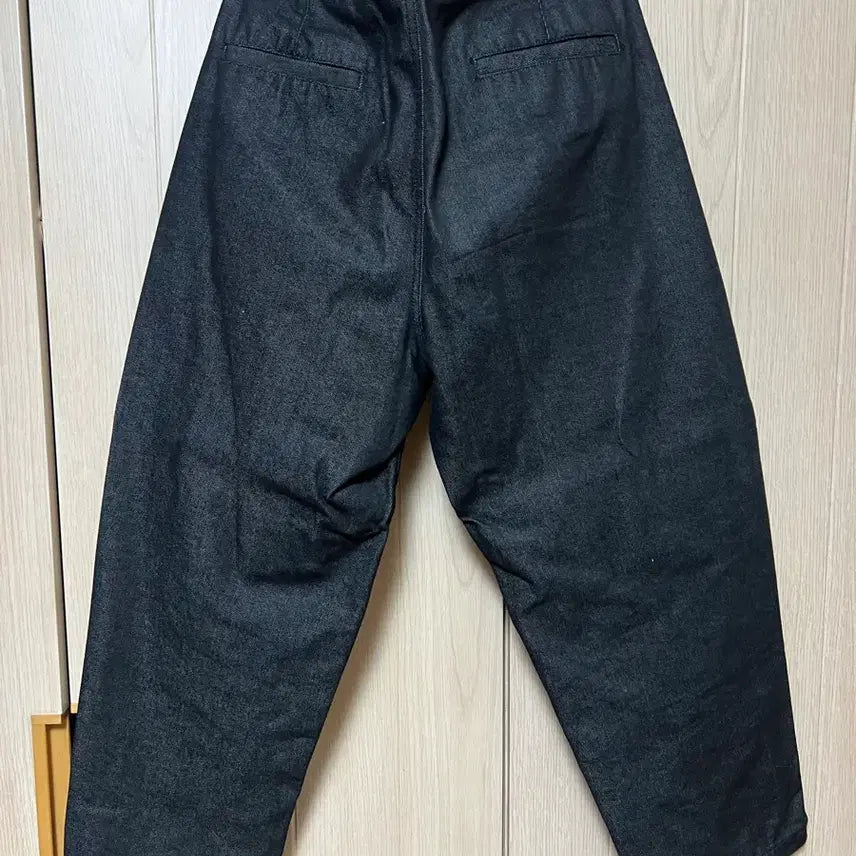 [BUNJANG] Object Matters Black Denim Carrot Fit Jeans / 오브젝트메터스 흑청 데님 캐롯핏 L