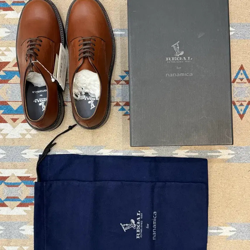 [BUNJANG] Nanamica x Regal Gore-Tex Plain Toe Shoes Brown 24ss / [255mm] 나나미카 x 리갈 고어텍스 플레인 토 슈즈 브라운 24ss