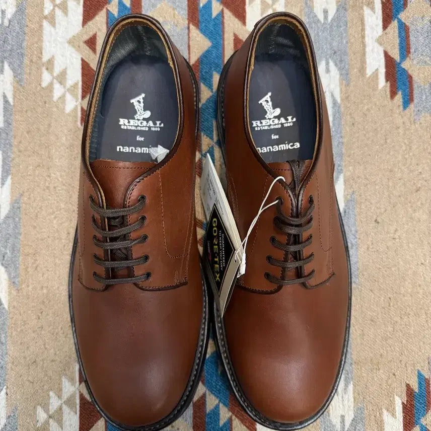 [BUNJANG] Nanamica x Regal Gore-Tex Plain Toe Shoes Brown 24ss / [255mm] 나나미카 x 리갈 고어텍스 플레인 토 슈즈 브라운 24ss